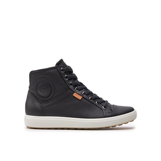 Sneakersy ECCO Soft 7 Ladies 43002301001 Czarny ze sklepu eobuwie.pl w kategorii Buty sportowe damskie - zdjęcie 182073531