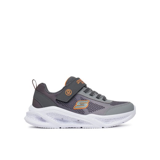 Sneakersy Skechers Meteor-Lights - Krendox 401495L/CCGY Szary ze sklepu eobuwie.pl w kategorii Buty sportowe dziecięce - zdjęcie 182073591