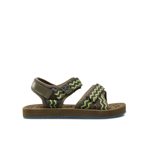 Sandały Jack Wolfskin Zulu Vc K 4052971 Zielony ze sklepu eobuwie.pl w kategorii Sandały dziecięce - zdjęcie 182073631