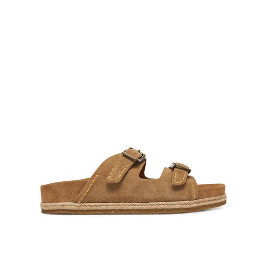 Klapki Polo Ralph Lauren Turbach 803916776003 Brązowy ze sklepu eobuwie.pl w kategorii Klapki męskie - zdjęcie 182073712
