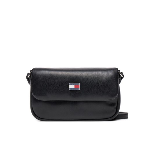Torebka Tommy Jeans Tjw Pillow Flap Crossover AW0AW16978 Czarny ze sklepu eobuwie.pl w kategorii Listonoszki - zdjęcie 182073722