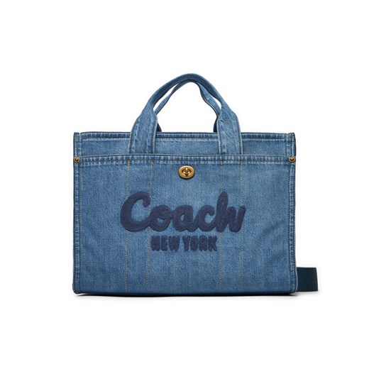 Torebka Coach Cargo CR657 B4/IN Niebieski ze sklepu eobuwie.pl w kategorii Torby Shopper bag - zdjęcie 182073841