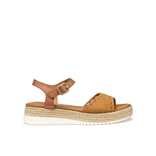 Espadryle Geox D Eolie D55SRB 02243 C6001 Brązowy ze sklepu eobuwie.pl w kategorii Espadryle damskie - zdjęcie 182074574