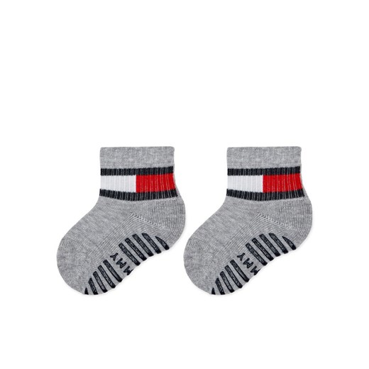 Zestaw 2 par wysokich skarpet dziecięcych Tommy Hilfiger 701226500 Szary ze sklepu eobuwie.pl w kategorii Skarpetki dziecięce - zdjęcie 182074614
