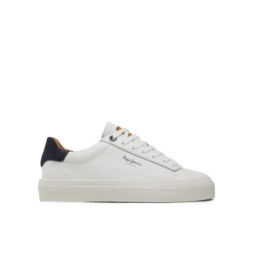 Sneakersy Pepe Jeans Yogi Original 23 PMS30930 Biały ze sklepu eobuwie.pl w kategorii Trampki męskie - zdjęcie 182074622