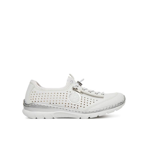Sneakersy Rieker L3254-80 Biały ze sklepu eobuwie.pl w kategorii Buty sportowe damskie - zdjęcie 182074631