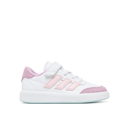 Sneakersy adidas Courtblock JH8570 Biały ze sklepu eobuwie.pl w kategorii Buty sportowe dziecięce - zdjęcie 182074811
