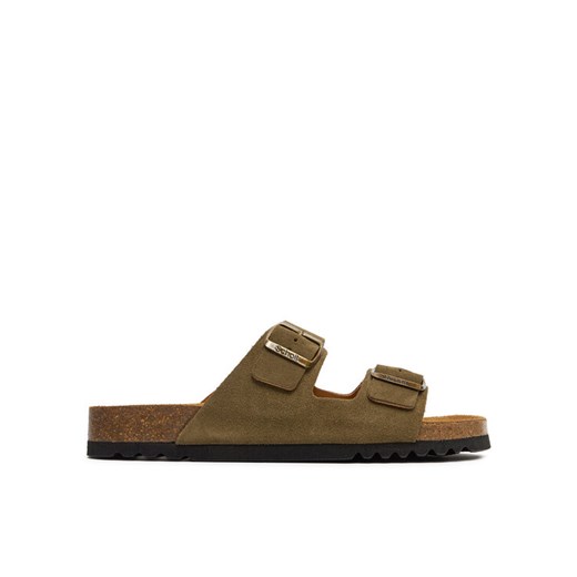 Klapki Scholl Julien F30074 Khaki ze sklepu eobuwie.pl w kategorii Klapki męskie - zdjęcie 182074902