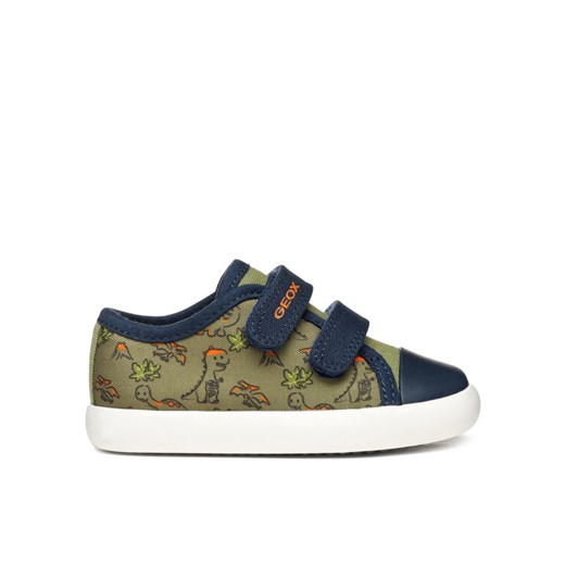Sneakersy Geox B Gisli B451NB 000AW C3012 S Khaki ze sklepu eobuwie.pl w kategorii Buty sportowe dziecięce - zdjęcie 182074952