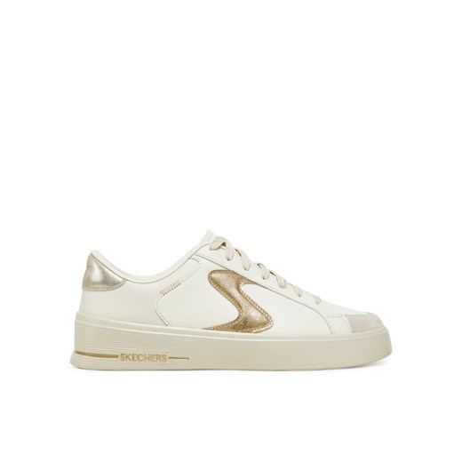 Sneakersy Skechers Hiland - Quite Chic 185170/NTGD Écru ze sklepu eobuwie.pl w kategorii Buty sportowe damskie - zdjęcie 182074992