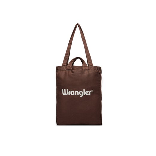 Torebka Wrangler Easy Tote 112358079 Brązowy ze sklepu eobuwie.pl w kategorii Torby Shopper bag - zdjęcie 182075164