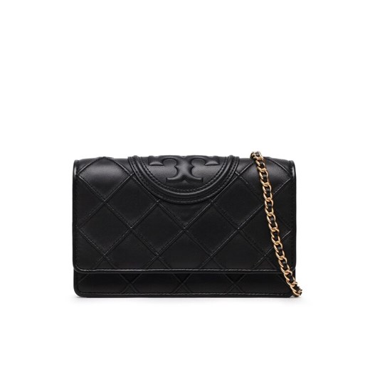 Torebka Tory Burch Fleming 138853 Czarny ze sklepu eobuwie.pl w kategorii Kopertówki - zdjęcie 182075211