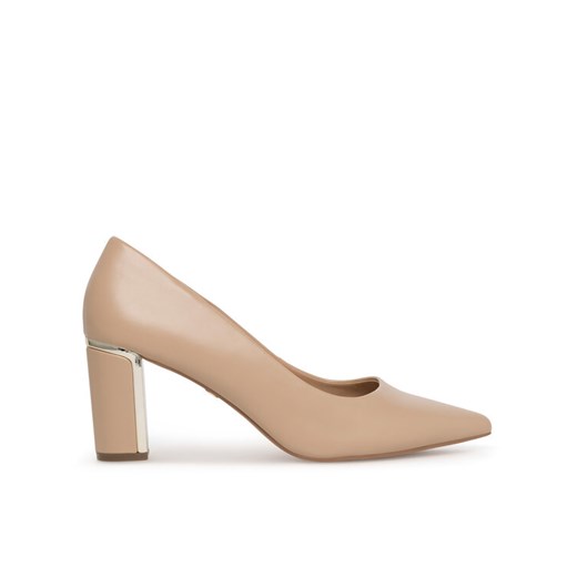 Czółenka Nine West ALF10348 Beżowy ze sklepu eobuwie.pl w kategorii Czółenka - zdjęcie 182075253