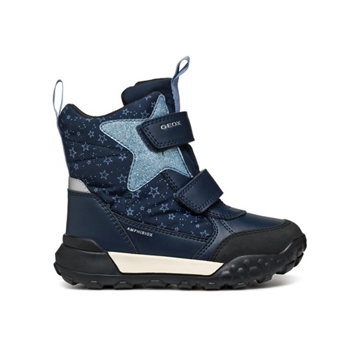 Śniegowce Geox J Trekkyup Girl B Ab J46M7C 0MNBC CF44Y D Granatowy ze sklepu eobuwie.pl w kategorii Buty zimowe dziecięce - zdjęcie 182075441