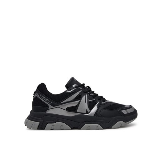 Sneakersy Just Cavalli 78QA3SH6 ZSC49 Czarny ze sklepu eobuwie.pl w kategorii Buty sportowe męskie - zdjęcie 182075574