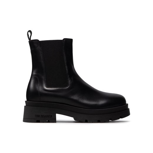 Botki Trussardi 79A00721 Czarny ze sklepu eobuwie.pl w kategorii Botki - zdjęcie 182075661