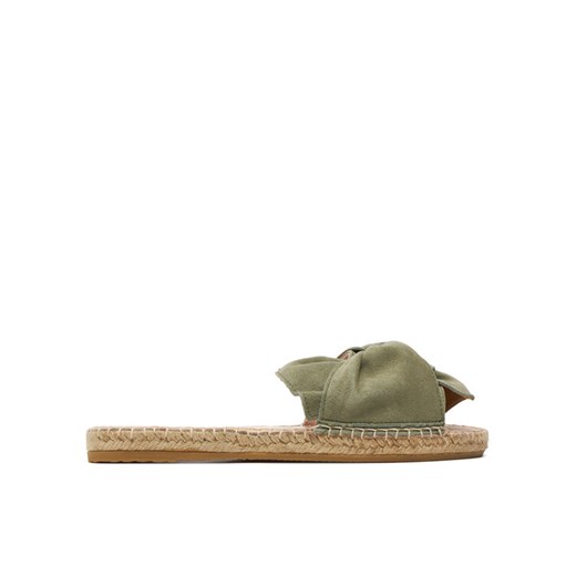Espadryle Manebi Hamptons Sandals With Knot W 0.1 JK Zielony ze sklepu eobuwie.pl w kategorii Espadryle damskie - zdjęcie 182075682