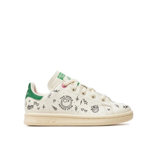 Sneakersy adidas Stan Smith C GY1790 Écru ze sklepu eobuwie.pl w kategorii Buty sportowe dziecięce - zdjęcie 182075683