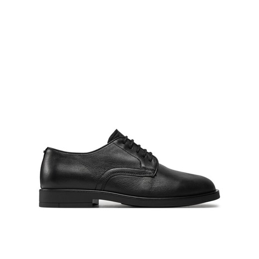 Półbuty Calvin Klein Derby Lth HM0HM01567 Czarny ze sklepu eobuwie.pl w kategorii Buty eleganckie męskie - zdjęcie 182075952