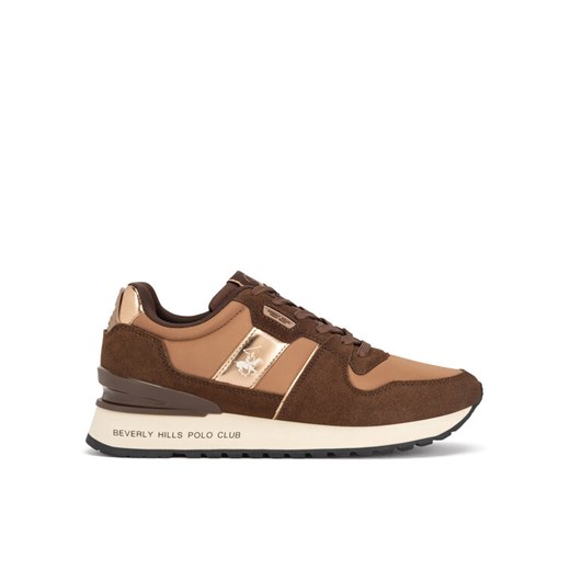 Sneakersy Beverly Hills Polo Club W-3C098-2A324 Brązowy ze sklepu eobuwie.pl w kategorii Buty sportowe damskie - zdjęcie 182076033