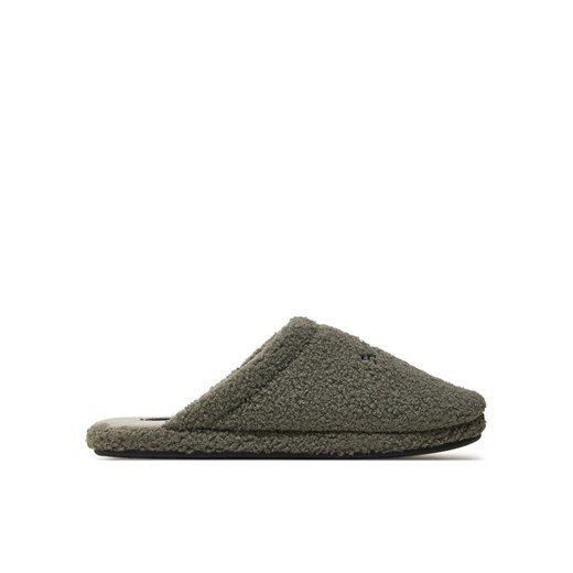 Kapcie Tommy Hilfiger Warm Curly House Shoe FM0FM05226 Szary ze sklepu eobuwie.pl w kategorii Kapcie męskie - zdjęcie 182076044