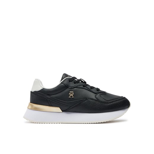 Sneakersy Tommy Hilfiger Chic Chunky Runner FW0FW08203 Czarny ze sklepu eobuwie.pl w kategorii Buty sportowe damskie - zdjęcie 182076234