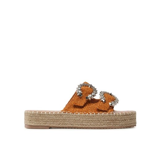 Espadryle DeeZee JSZ5874-6 Brązowy ze sklepu eobuwie.pl w kategorii Klapki damskie - zdjęcie 182076242