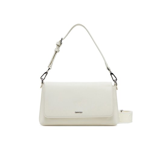 Torebka Calvin Klein Ck Must Convertible Shoulder Bag K60K612902 Écru ze sklepu eobuwie.pl w kategorii Listonoszki - zdjęcie 182076263