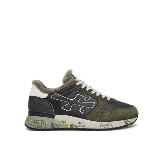 Sneakersy Premiata Mick 6566M Khaki ze sklepu eobuwie.pl w kategorii Buty sportowe męskie - zdjęcie 182076291