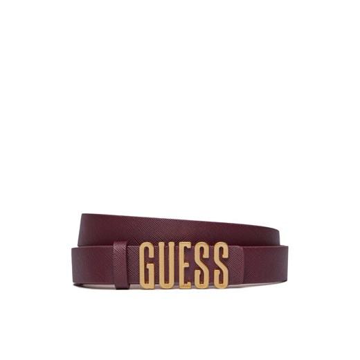 Pasek Damski Guess BW7848 P3425 Bordowy ze sklepu eobuwie.pl w kategorii Paski damskie - zdjęcie 182076382