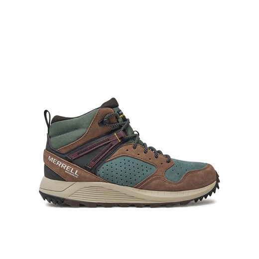 Trapery Merrell Wildwood Mid Ltr Wp J068031 Zielony ze sklepu eobuwie.pl w kategorii Buty zimowe męskie - zdjęcie 182076603