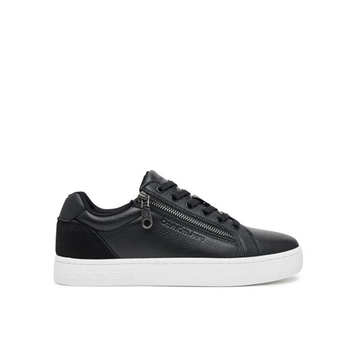 Sneakersy Calvin Klein Jeans Classic Cupsole Zip Low In YM0YM01254 Czarny ze sklepu eobuwie.pl w kategorii Buty sportowe męskie - zdjęcie 182076613