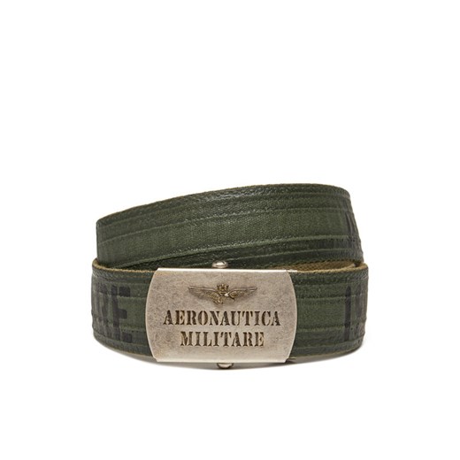 Pasek Męski Aeronautica Militare 251CI317CT3585 Zielony ze sklepu eobuwie.pl w kategorii Paski męskie - zdjęcie 182076750