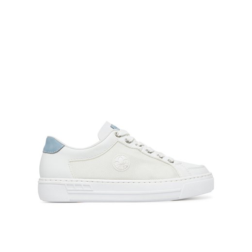 Sneakersy Rieker L8803-80 Biały ze sklepu eobuwie.pl w kategorii Buty sportowe damskie - zdjęcie 182076880