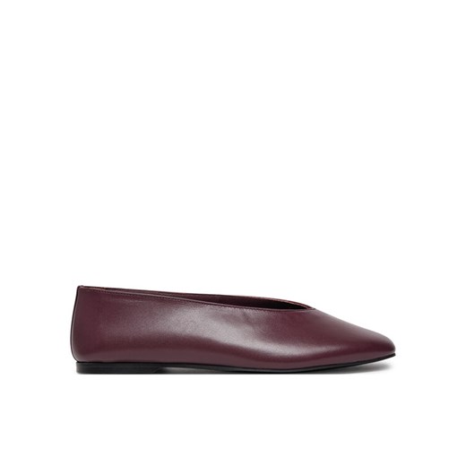 Baleriny Calvin Klein HW0HW02441 Bordowy ze sklepu eobuwie.pl w kategorii Balerinki - zdjęcie 182076950