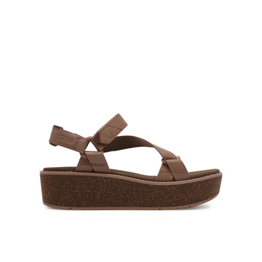 Sandały Teva Madera Wedge 1151015 Brązowy ze sklepu eobuwie.pl w kategorii Sandały damskie - zdjęcie 182076971