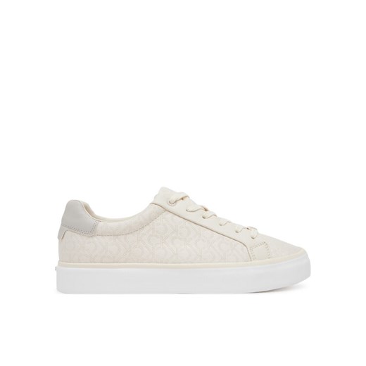 Sneakersy Calvin Klein Vulc Lace Up - Jacq HW0HW02412 Écru ze sklepu eobuwie.pl w kategorii Trampki damskie - zdjęcie 182077002
