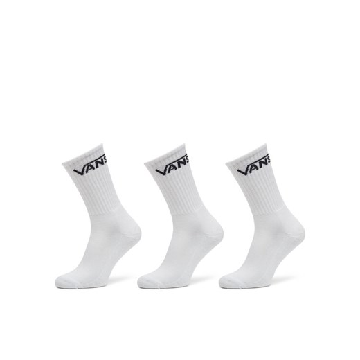 Zestaw 3 par wysokich skarpet męskich Vans Classic Crew VN000F0X Biały ze sklepu eobuwie.pl w kategorii Skarpetki męskie - zdjęcie 182077083
