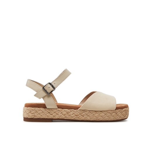 Espadryle Toms Abby 10020768 Écru ze sklepu eobuwie.pl w kategorii Sandały damskie - zdjęcie 182077252