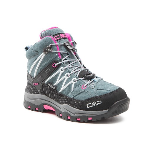 Trekkingi CMP Kids Rigel Mid Trekking Shoe Wp 3Q12944 Szary ze sklepu eobuwie.pl w kategorii Buty trekkingowe dziecięce - zdjęcie 182077463