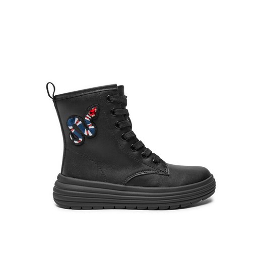 Kozaki Geox J Phaolae Girl J46ETD 000BC C9999 M Czarny ze sklepu eobuwie.pl w kategorii Buty zimowe dziecięce - zdjęcie 182077491