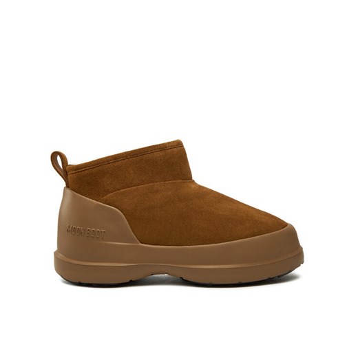Śniegowce Moon Boot Luna Low Suede Boot 80D2480040 Brązowy ze sklepu eobuwie.pl w kategorii Śniegowce damskie - zdjęcie 182077551