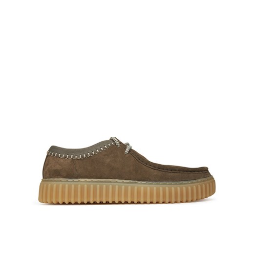 Półbuty Clarks Torhill Low 26180905 Zielony ze sklepu eobuwie.pl w kategorii Półbuty męskie - zdjęcie 182077742