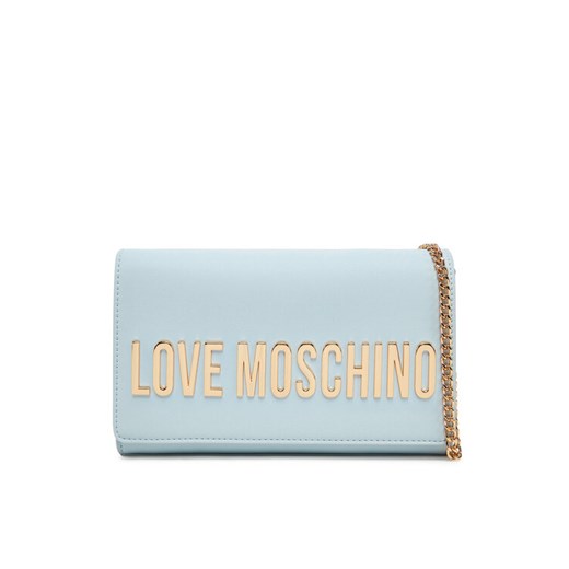 Torebka LOVE MOSCHINO JC4103PP1MKD0712 Błękitny ze sklepu eobuwie.pl w kategorii Kopertówki - zdjęcie 182077832