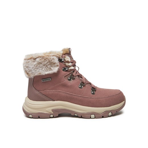 Botki Skechers Snow Worries 167882/MVE Różowy ze sklepu eobuwie.pl w kategorii Botki - zdjęcie 182077970