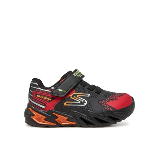Sneakersy Skechers Flex-Glow Bolt- 400138N/BKRD Czarny ze sklepu eobuwie.pl w kategorii Buty sportowe dziecięce - zdjęcie 182078020