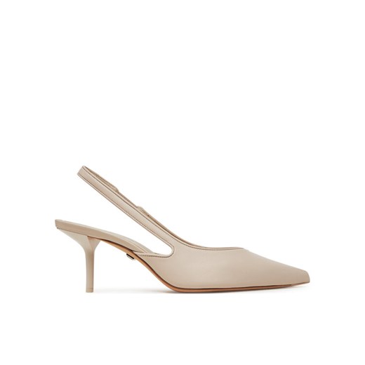 Sandały Max Mara 2514521052600 Szary ze sklepu eobuwie.pl w kategorii Czółenka - zdjęcie 182078284