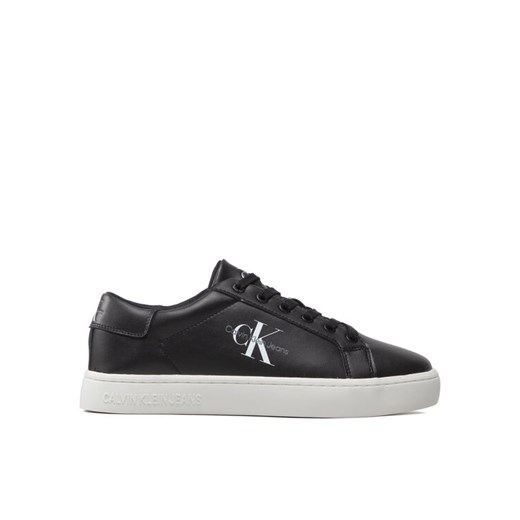 Sneakersy Calvin Klein Jeans Classic Cupsole Laceup Low Lth YM0YM00491 Czarny ze sklepu eobuwie.pl w kategorii Trampki męskie - zdjęcie 182078632