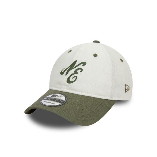Czapka z daszkiem New Era Linen Script 920 Ne 60503545 Écru ze sklepu eobuwie.pl w kategorii Czapki z daszkiem męskie - zdjęcie 182078664