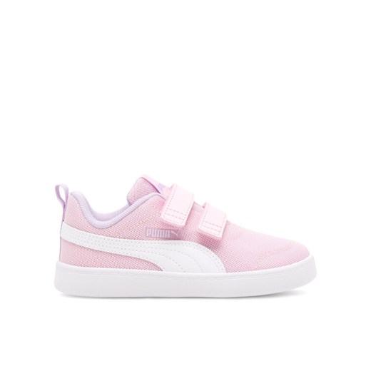 Sneakersy Puma Courtflex V2 Mesh V 371759 08 Różowy ze sklepu eobuwie.pl w kategorii Trampki dziecięce - zdjęcie 182078683